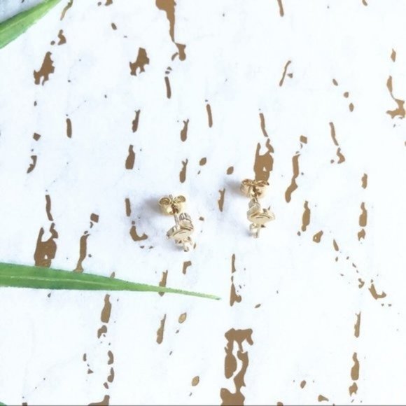 Dainty Flamingo Earrings Studs Stainless Steel - Picture 5 of 5